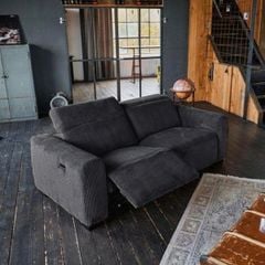 GHẾ SOFA 3 CHỖ CHỈNH ĐIỆN FINN MÀU XÁM