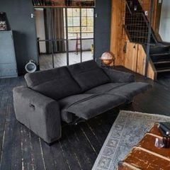 GHẾ SOFA 3 CHỖ CHỈNH ĐIỆN FINN MÀU XÁM