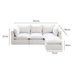 GHẾ SOFA MODULE COMBO 4C