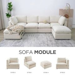 GHẾ SOFA MODULE COMBO 6C