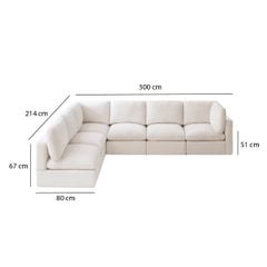 GHẾ SOFA MODULE COMBO 6C