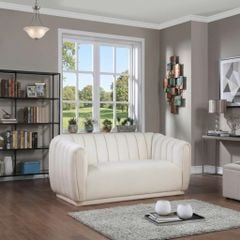 GHẾ SOFA  2 CHỖ ANGELA MÀU  KEM