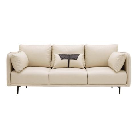 GHẾ SOFA 3 CHỖ NUBE MÀU KEM