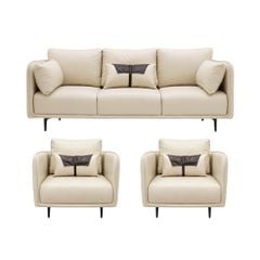 GHẾ SOFA ĐƠN NUBE MÀU KEM