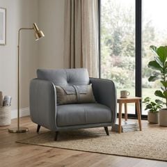 GHẾ SOFA ĐƠN NUBE MÀU XÁM