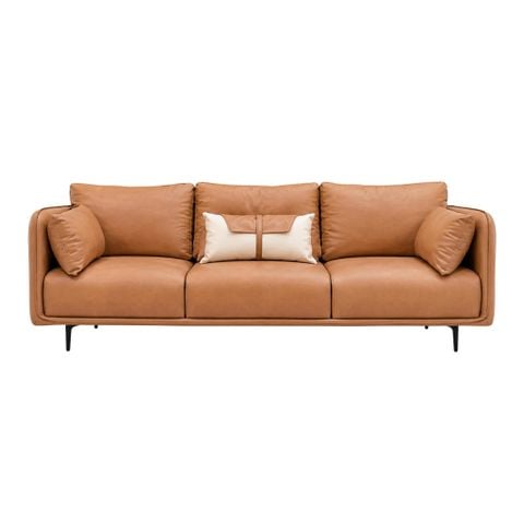 GHẾ SOFA 3 CHỖ NUBE MÀU CAM