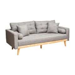 GHẾ SOFA 3 CHỖ DERRY MÀU XÁM