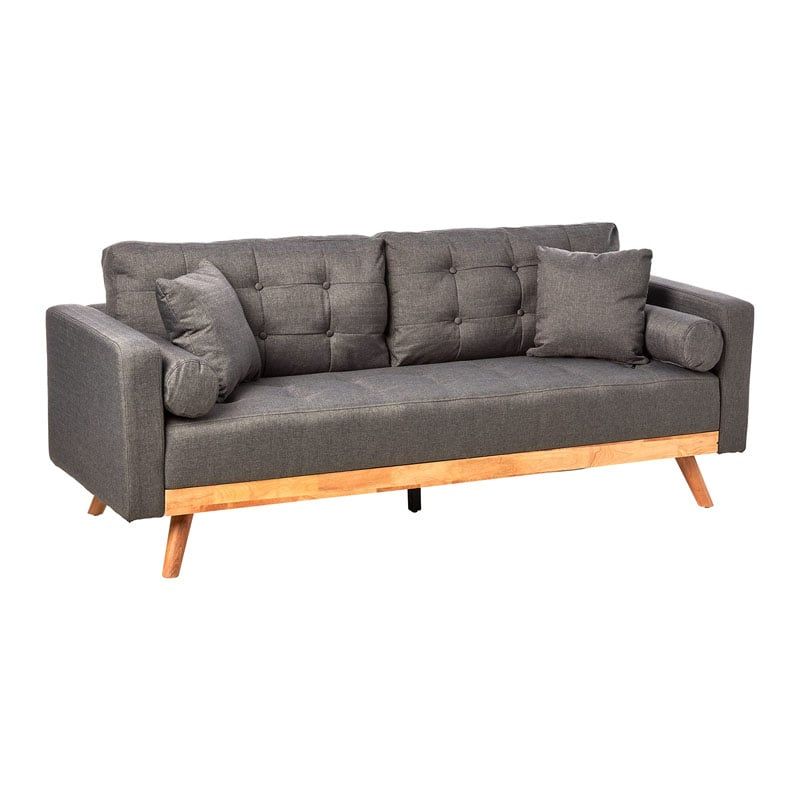 Ghế Sofa 3 chỗ Derry Màu Xám Đậm