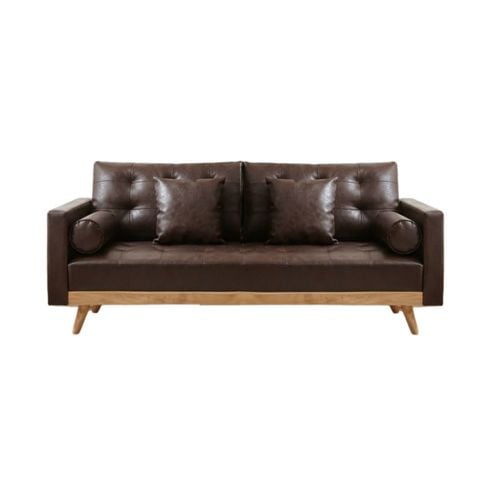 GHẾ SOFA 3 CHỖ DERRY MÀU NÂU