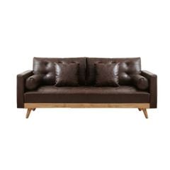 GHẾ SOFA 3 CHỖ DERRY MÀU NÂU