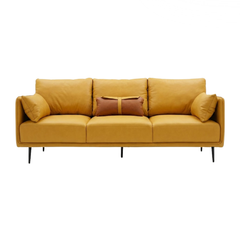 GHẾ SOFA 3 CHỖ NUBE MÀU VÀNG