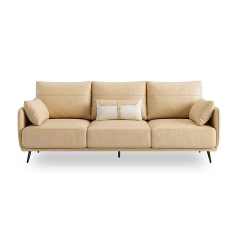 GHẾ SOFA 3 CHỖ NUBE MÀU KEM