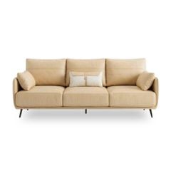 GHẾ SOFA 3 CHỖ NUBE MÀU KEM