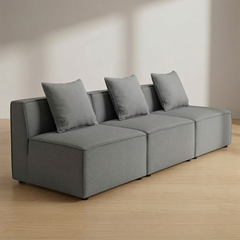 GHẾ SOFA MODULE MÀU XÁM