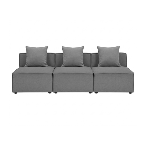 GHẾ SOFA MODULE MÀU XÁM COMBO 3C