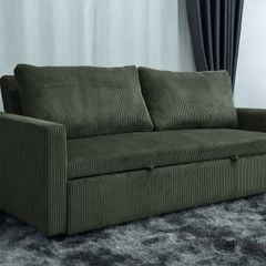 GHẾ SOFA BED OLIVERA MÀU XANH RÊU ĐẬM