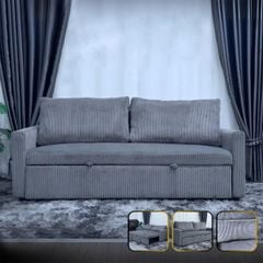 GHẾ SOFA BED OLIVERA MÀU XÁM