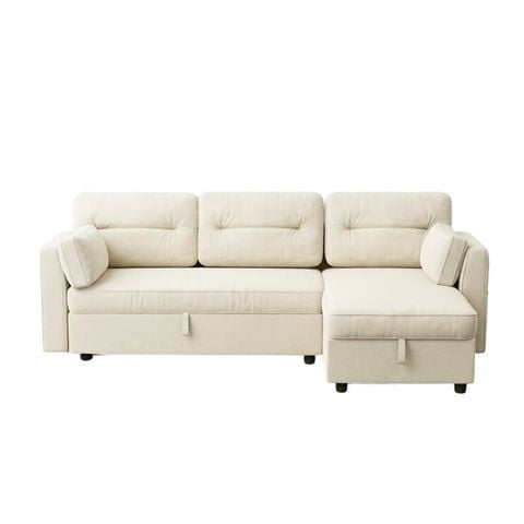 GHẾ SOFA BED GÓC COMPACT MÀU BE
