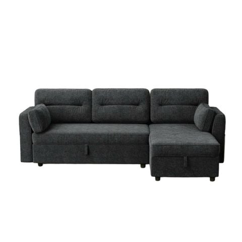 GHẾ SOFA BED GÓC COMPACT MÀU ĐEN
