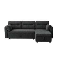 GHẾ SOFA BED GÓC COMPACT MÀU ĐEN