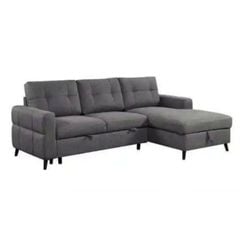 GHẾ SOFA BED GÓC SALFORD MÀU XANH XÁM