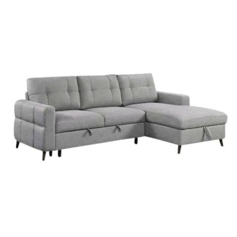 GHẾ SOFA BED GÓC SALFORD MÀU XÁM
