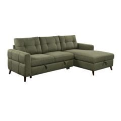 GHẾ SOFA BED GÓC SALFORD MÀU XANH LÁ