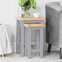 BỘ 2 BÀN SIDE TABLE EATON MÀU XÁM