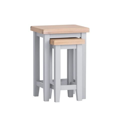 BỘ 2 BÀN SIDE TABLE EATON MÀU XÁM