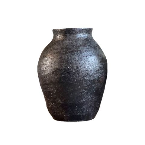 BÌNH HOA TRANG TRÍ RUSTIC MÀU ĐEN