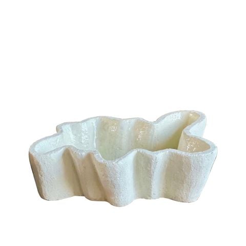 BÌNH HOA TRANG TRÍ RUSTIC MÀU TRẮNG