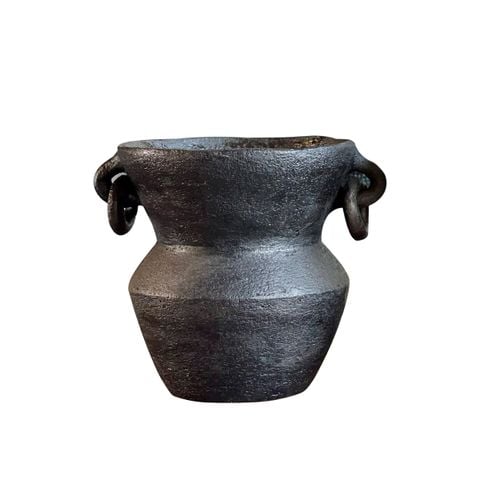 BÌNH HOA TRANG TRÍ RUSTIC MÀU ĐEN