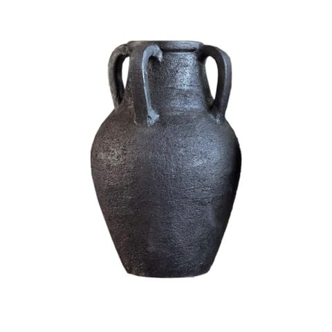 BÌNH HOA TRANG TRÍ RUSTIC MÀU ĐEN