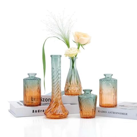 BỘ 5 BÌNH HOA TRANG TRÍ OMBRE