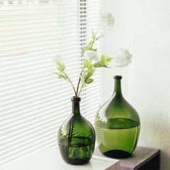 BÌNH HOA THUỶ TINH MÀU XANH CỠ LỠN