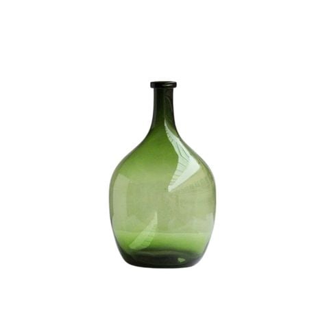 BÌNH HOA THUỶ TINH MÀU XANH CỠ LỠN