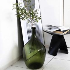 BÌNH HOA THUỶ TINH MÀU XANH CỠ LỠN