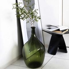 BÌNH HOA THUỶ TINH MÀU XANH CỠ NHỎ