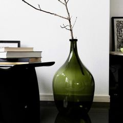 BÌNH HOA THUỶ TINH MÀU XANH CỠ NHỎ