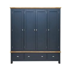 TỦ QUẦN ÁO HIGHGATE MÀU XÁM XANH 4 CÁNH