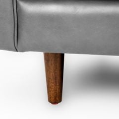 GHẾ SOFA 3 CHỖ DA BÒ NAPA MÀU XÁM
