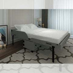 GIƯỜNG NGỦ GẤP GỌN HENDERSON XTRA BED MÀU XÁM KÈM NỆM