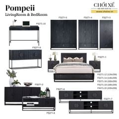 KỆ TIVI POMPEII MÀU ĐEN 1.8