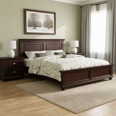 BỘ PHÒNG NGỦ HARPER MÀU NÂU 1.8 2 TÁP