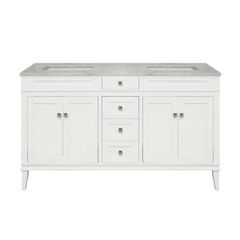 TỦ LAVABO RIVOLI 60 INCH MÀU TRẮNG 2 BỒN