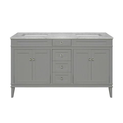 TỦ LAVABO RIVOLI 60 INCH MÀU XÁM 2 BỒN