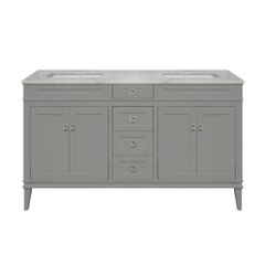 TỦ LAVABO RIVOLI 60 INCH MÀU XÁM 2 BỒN