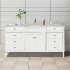 TỦ LAVABO RIVOLI 60 INCH MÀU TRẮNG 1 BỒN