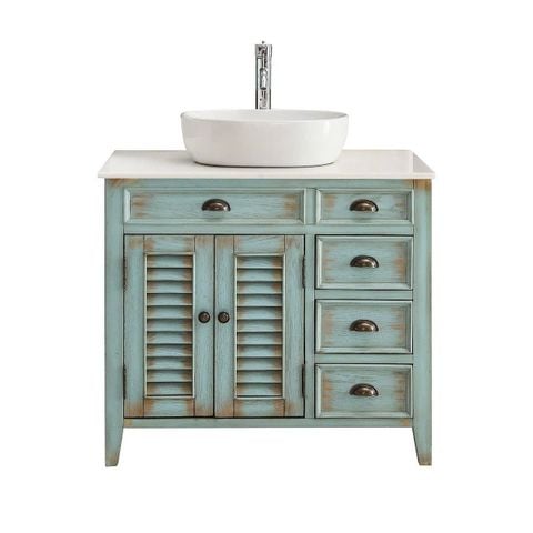 TỦ LAVABO PALM BEACH 36 INCH MÀU XANH
