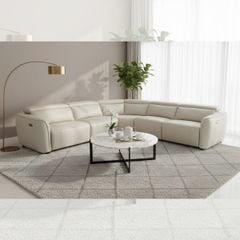 GHẾ SOFA DA BÒ GÓC CHỈNH ĐIỆN OXFORD